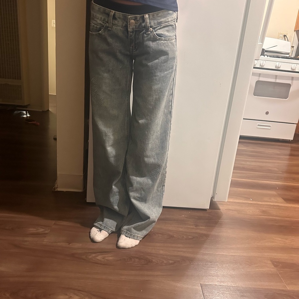 Aeropostale Blue Wide Leg Jeans